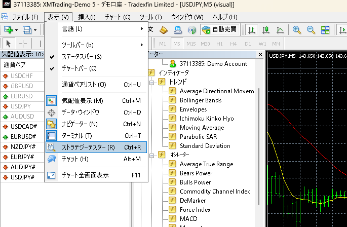 MT4　ストラテジーテスター